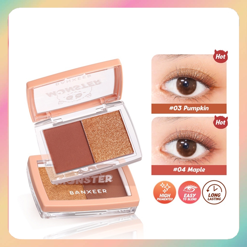 BANXEER Matte Eyeshadow Palette Glitter High Pigmented Eyeshadow With ...