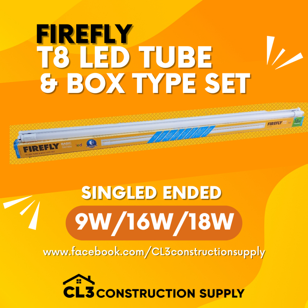 FIREFLY T8 TUBE BOX TYPE SET Single Ended 9W 16W 18W Shopee Philippines