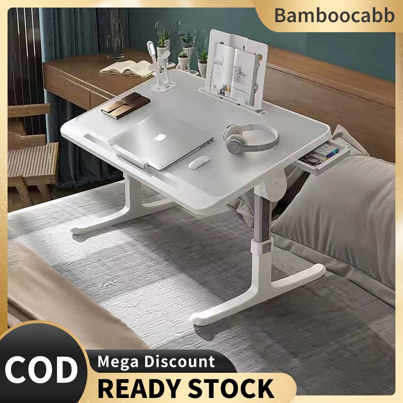 ⭐ COD⭐Lazy Table Study Table Foldable Liftable Computer Table Bedroom ...