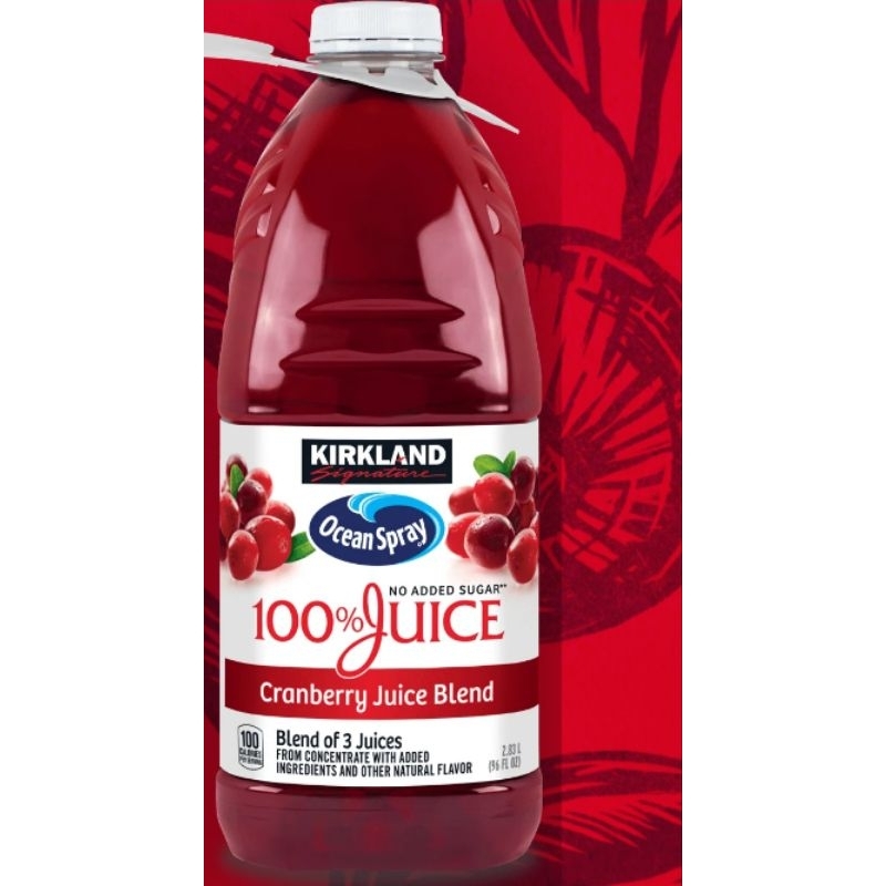 Kirkland Cranberry Juice Blend ( 100 Juice ) 2.83L Shopee Philippines