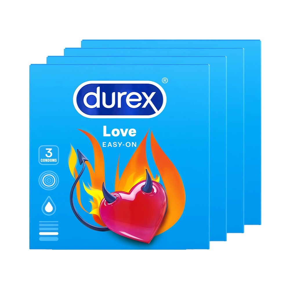 Durex Love Basic Condoms 3s Set of 4:x 4-W | Shopee Philippines