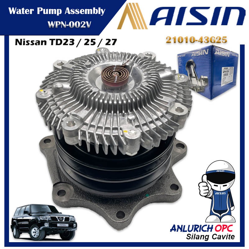 Aisin Water Pump Assembly for Nissan TD23 / 25 / 27 2101043G25