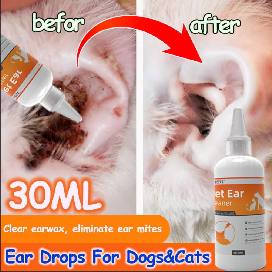 Ear Drops For Dogs Pet Ear Drops For Eliminate Ear Mites Treating ... - Banana Based Ear Drops For Dogs