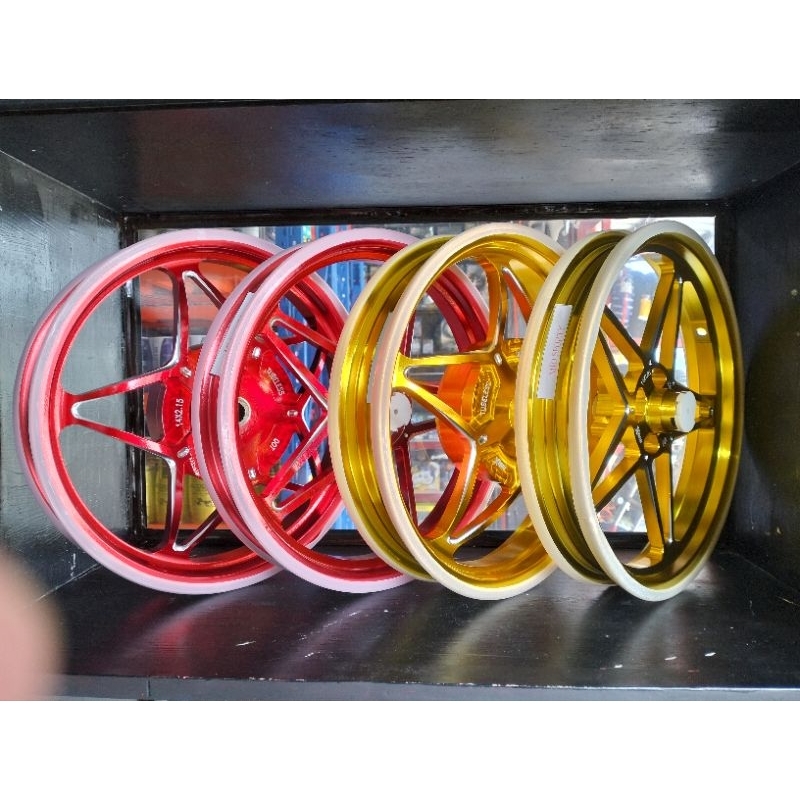 BOM X BOM RANGSIT MAGS FOR NMAX V2 RIM 14 BLACK, GOLD, GREEN | Shopee ...