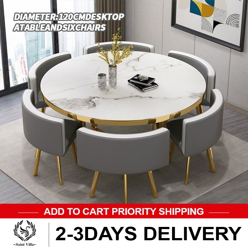 Family Dining Table Small Round Table Restaurant Dining Table Simple ...