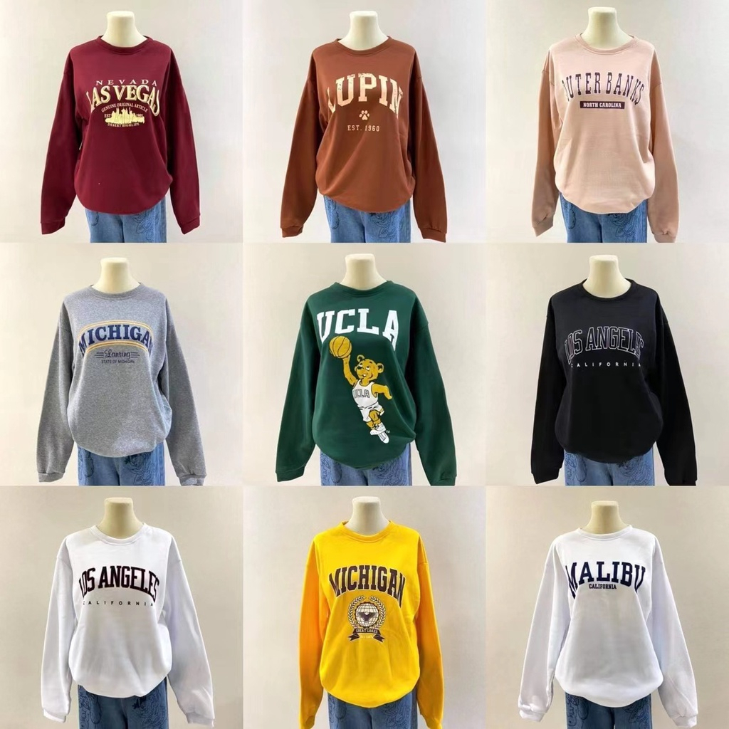 EMILY Jacket States Sweater Long Sleeve Pullover ASSORTED PRINT ...