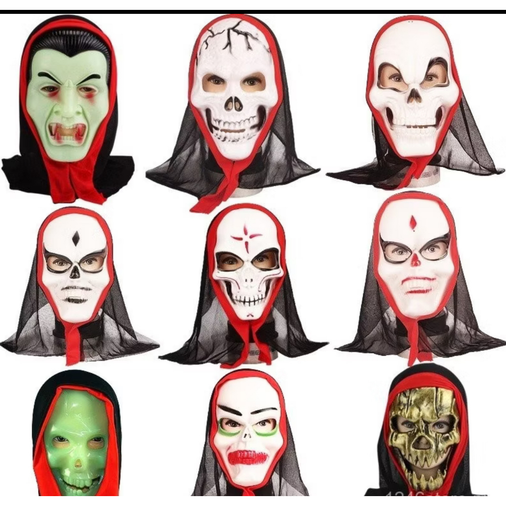 Halloween Makeup Ball Props Funny Funny Horror Ghost Face Demon Ghost ...