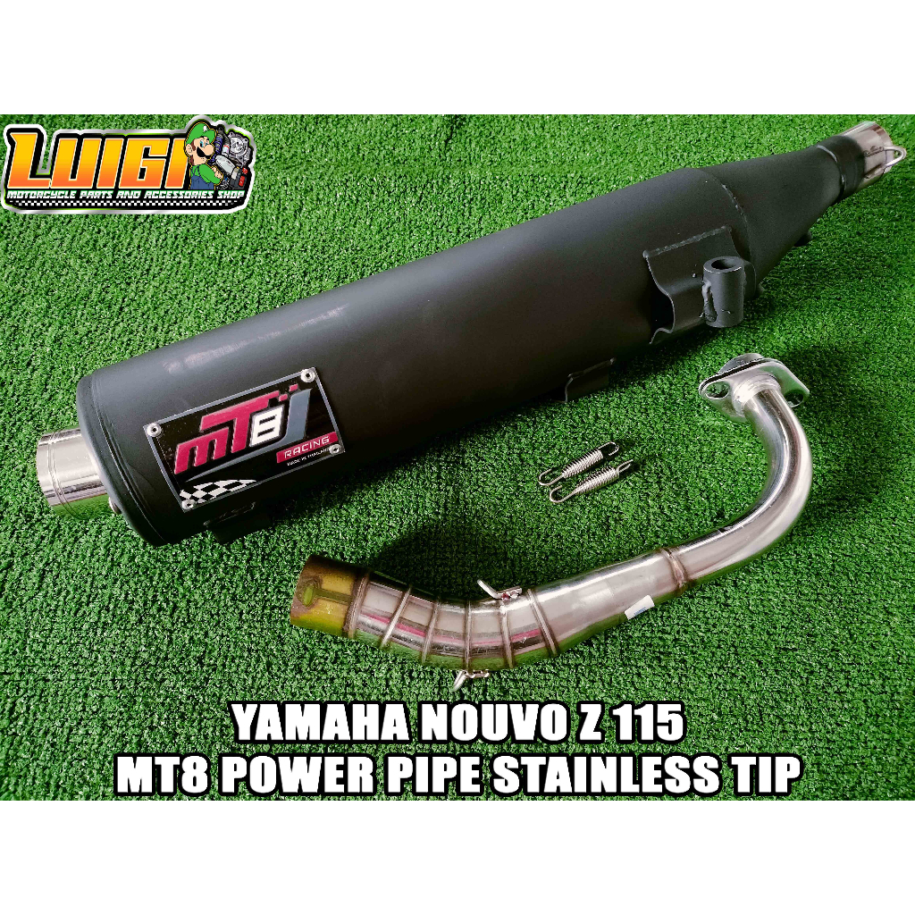 MT8 YAMAHA NOUVO Z 115 POWER PIPE STAINLESS TIP Shopee Philippines