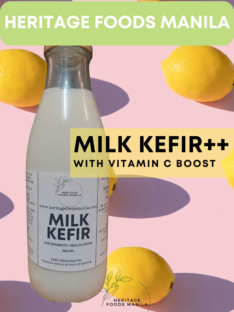 Organic Milk Kefir Live Probiotic Health Drink Flavored Vitamin C Boost