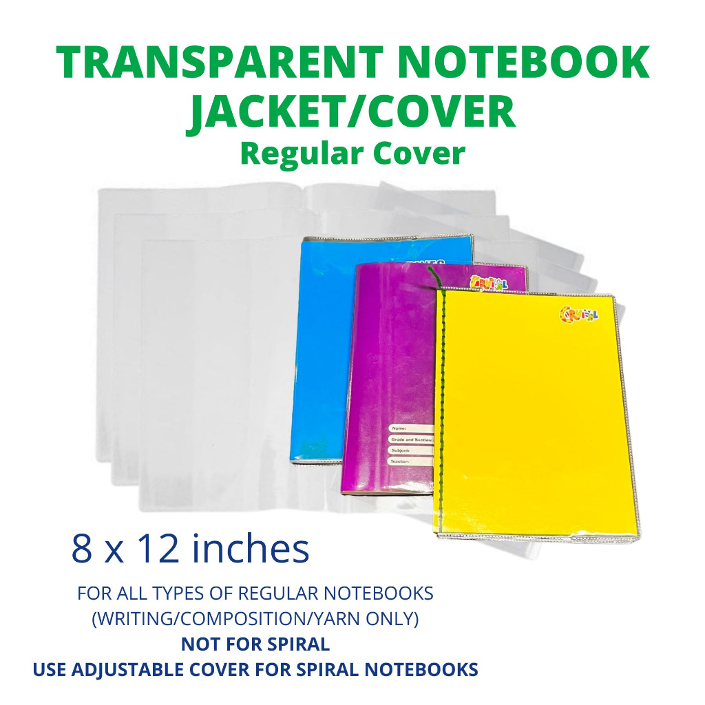 Notebook Jacket Plastic Cover (10PCS) Shopee Philippines