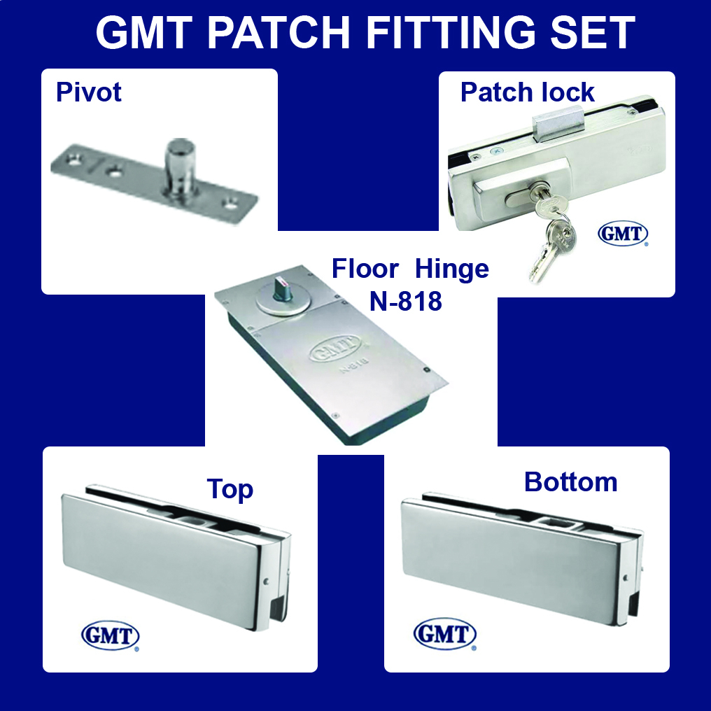 GMT Patch Fitting Door Closer (100% Original Authentic) Sold Per Set ...