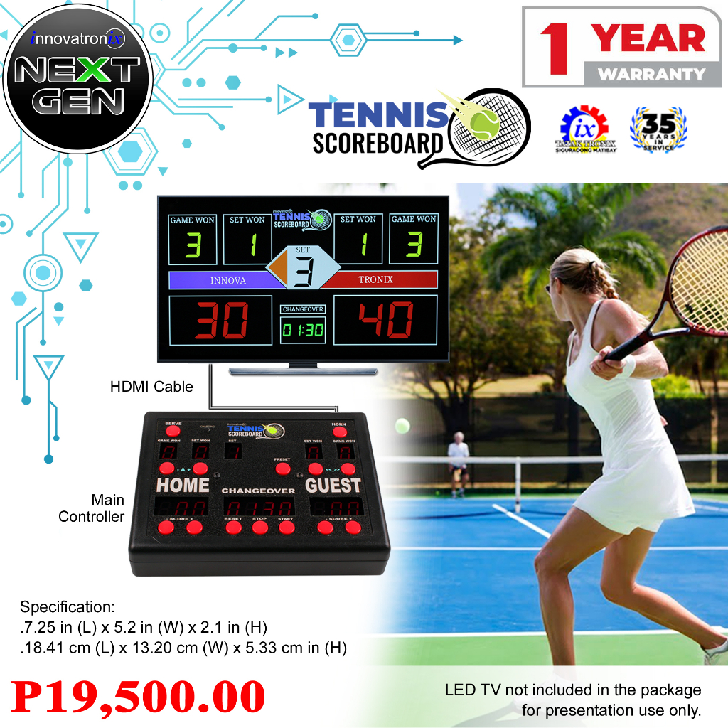 Innovatronix NextGen Tennis Scoreboard Controller with 1 Year Warranty ...