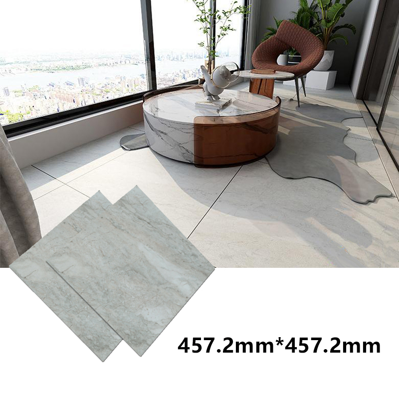 50PCS Marble Vinyl tiles 45X45CM Grain Floor Stickers 91X16CM Self