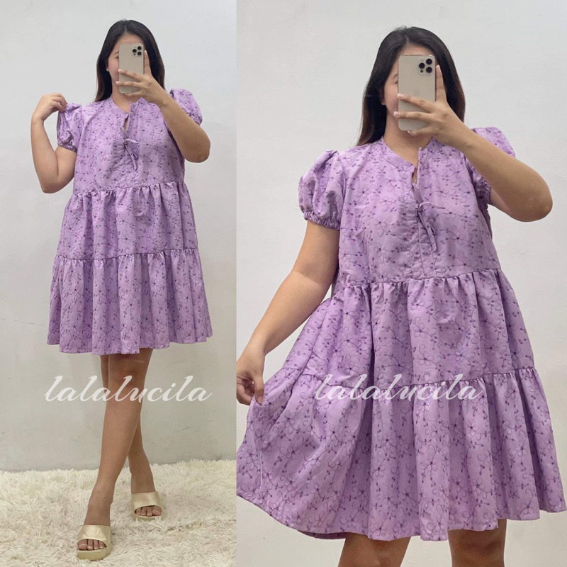 Kennedy Eyelet Dress fit to L 2XL Shopee Philippines