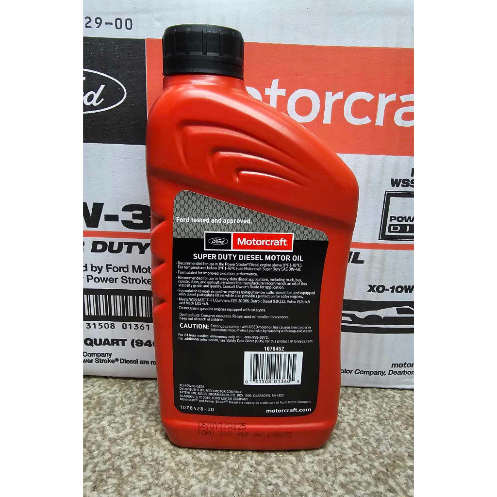 Ford ranger engine oil DIESEL ENGINE OIL 10W-30 SUPER DUTY (946ml) FORD ...