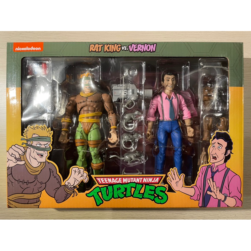 NECA TMNT Teenage Mutant Ninja Turtles Rat King & Vernon 2-Pack ...