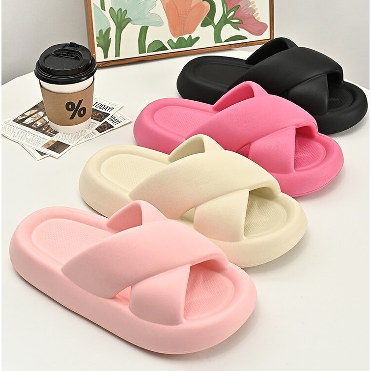 CTW_Fashion Indoor Slip-ons Thick Bottom Slipper Korean New Style ...