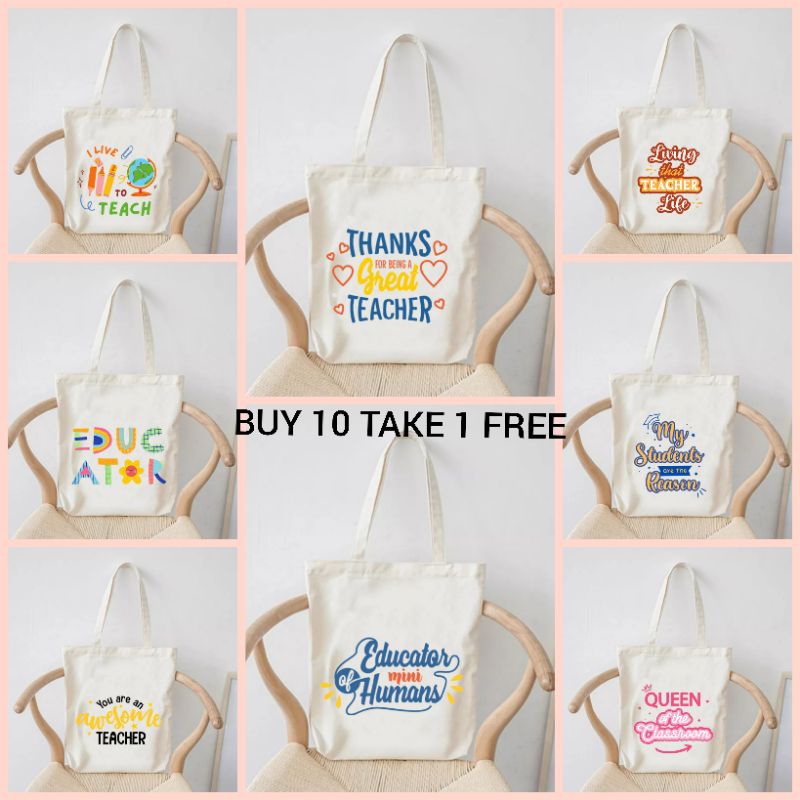 TEACHER EDUCATOR Teacher's day TOTE BAGS Tote Bag Katsa Gift Ideas Buy ...