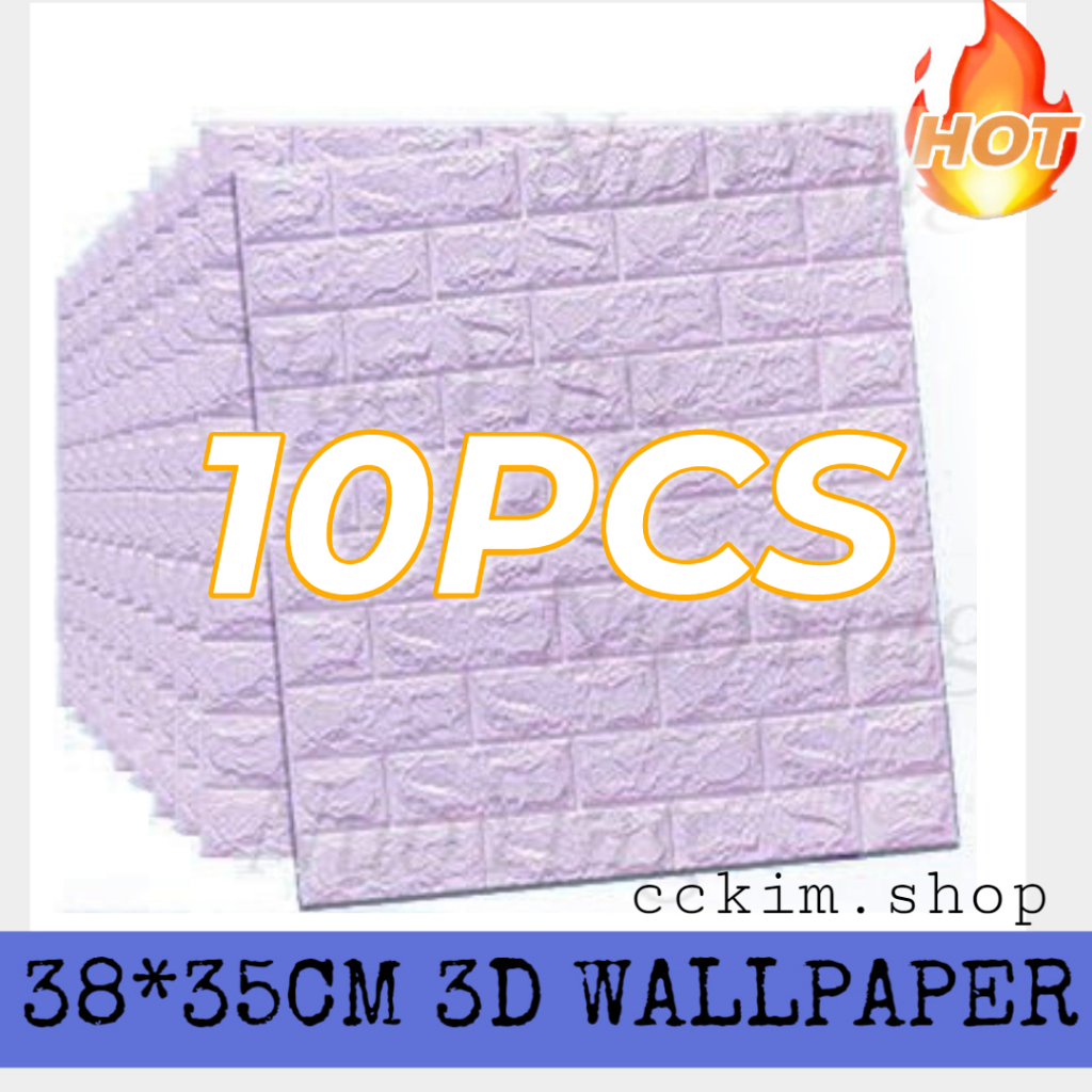 10pcs 3D Brick Wallpaper Ceiling Wallpaper Design Wall Tiles Sticker 3d ...