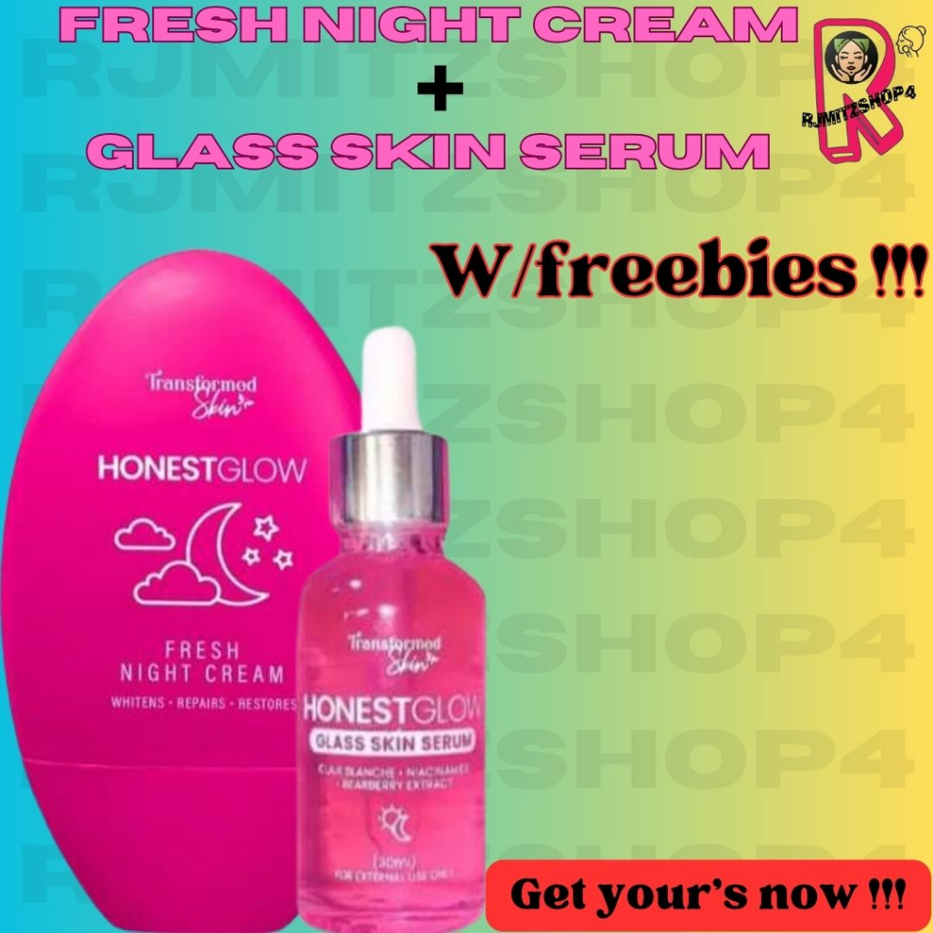 Fresh Night Cream + Glass Skin Serum - HonestGlow | Shopee Philippines