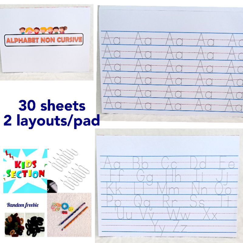 Tracing Pad - 30 sheets - Alphabet non-cursive | Shopee Philippines