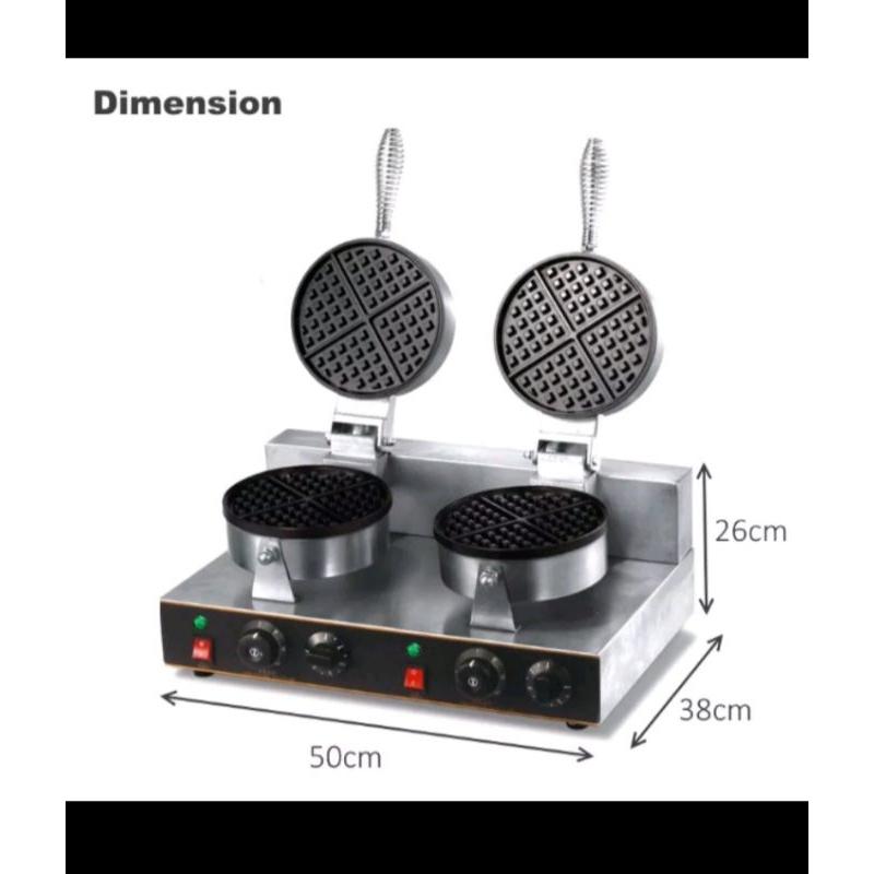 Dual head heavy duty waffle maker (Used) Shopee Philippines