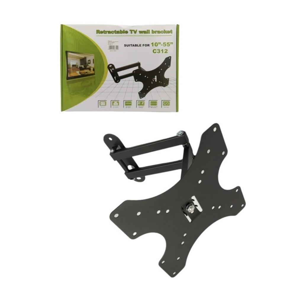 TV Rack Retractable TV Wall Mount Bracket Wall Stand Adjustable Mount