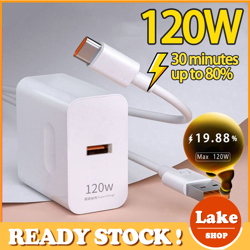 type c charger fast charging 120W 6A Super Fast charger For Huawei