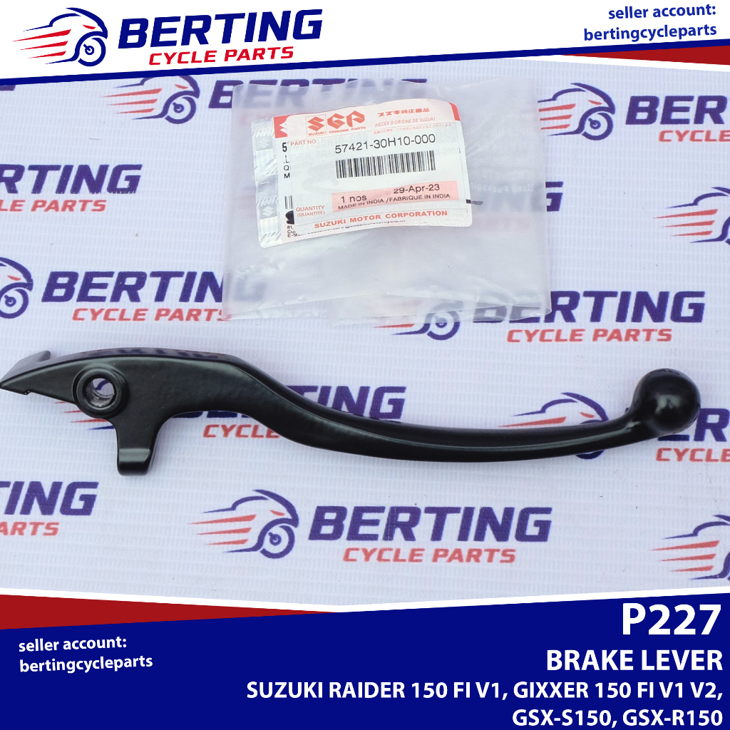 SGP BRAKE LEVER Suzuki Gixxer GSX Raider R150 FI V1 Genuine 5742130H10
