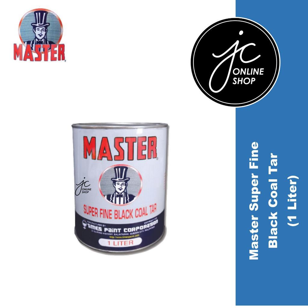 MASTER SUPER FINE BLACK COAL TAR PAINT 1L Shopee Philippines