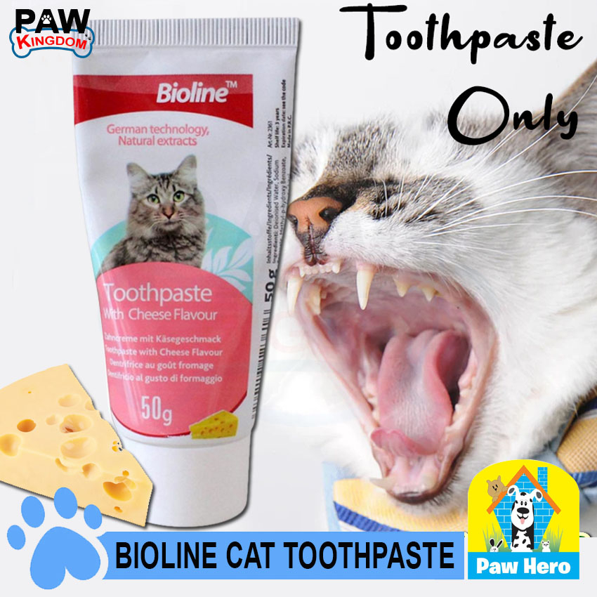 Bioline Toothpaste Pet Cat Toothpaste Only 100g (Cheese Flavor