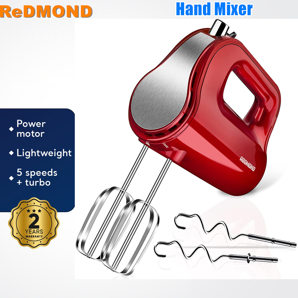 Redmond Hand Mixer Electric Mixer for Baking Egg Beater Electric Mixer