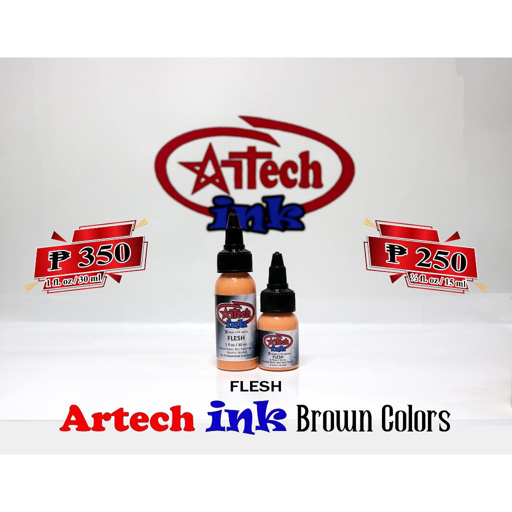 ARTECH INK TATTOO COLOR INKS [Brown Colors] | Shopee Philippines