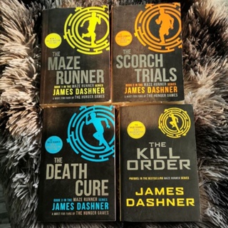 Maze Runner 4 Book Lot Scorch Trials Death Cure Kill Order PB Movie Edition