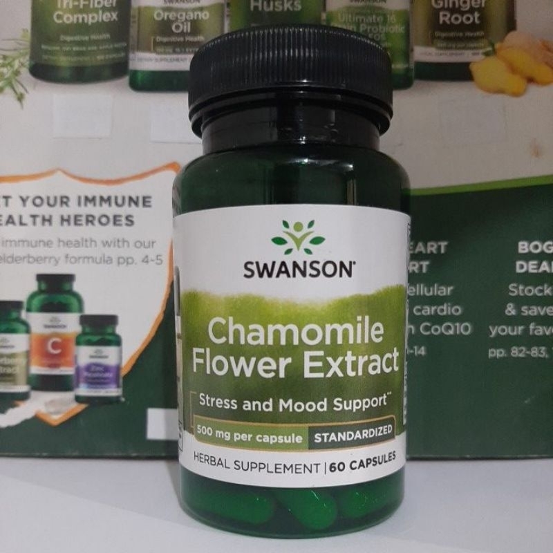Chamomile Flower Extract with Apigenin 60 capsules Stress and Mood