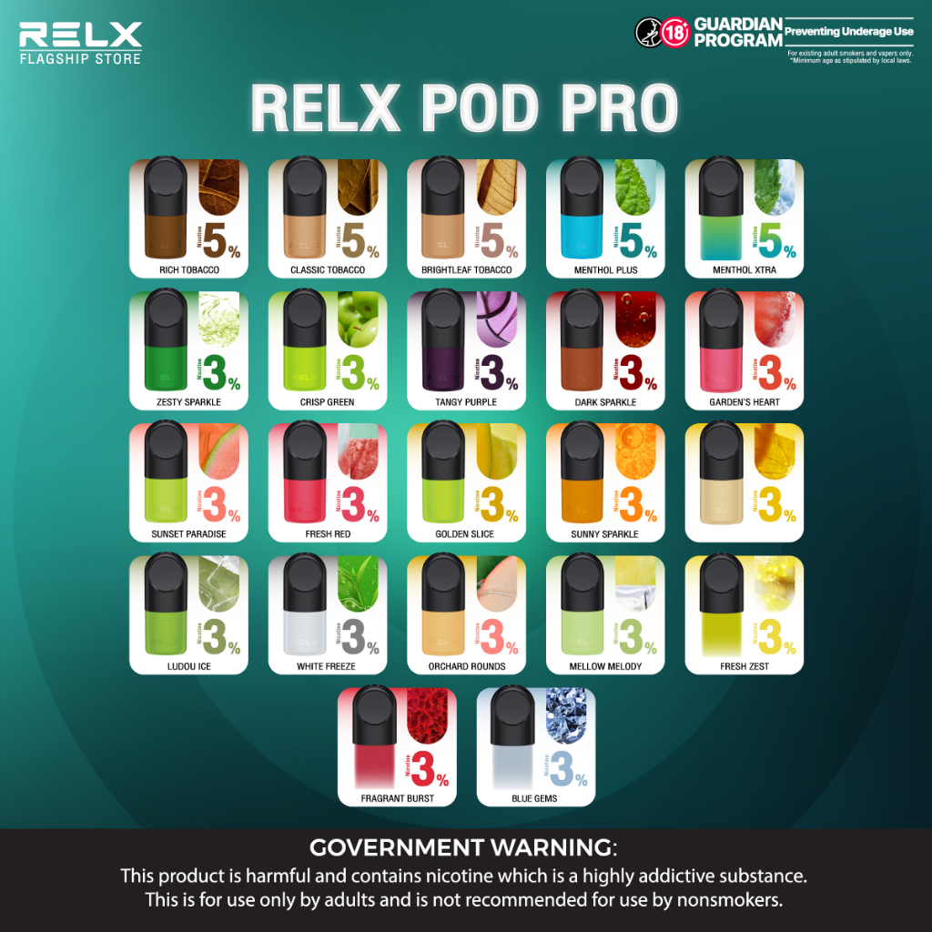 RELX FLAGSHIP STORE Pods Only 200 PHP Pro Pod Single Pod Vape Shopee