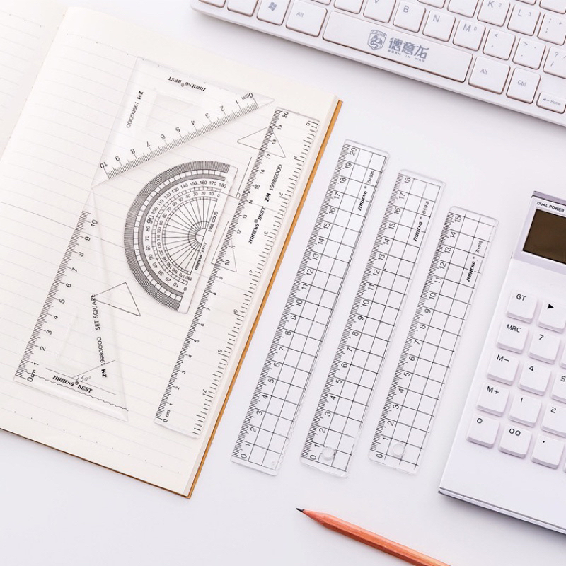 Transparent Minimalist Style Ruler Set | Shopee Philippines