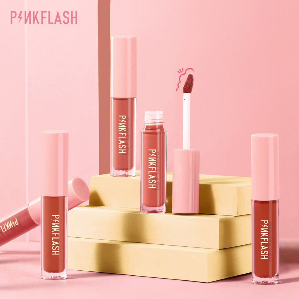 Pinkflash Waterproof Moisturising Matte Lightweight Non Marking Nude Long Lasting Lip Tint