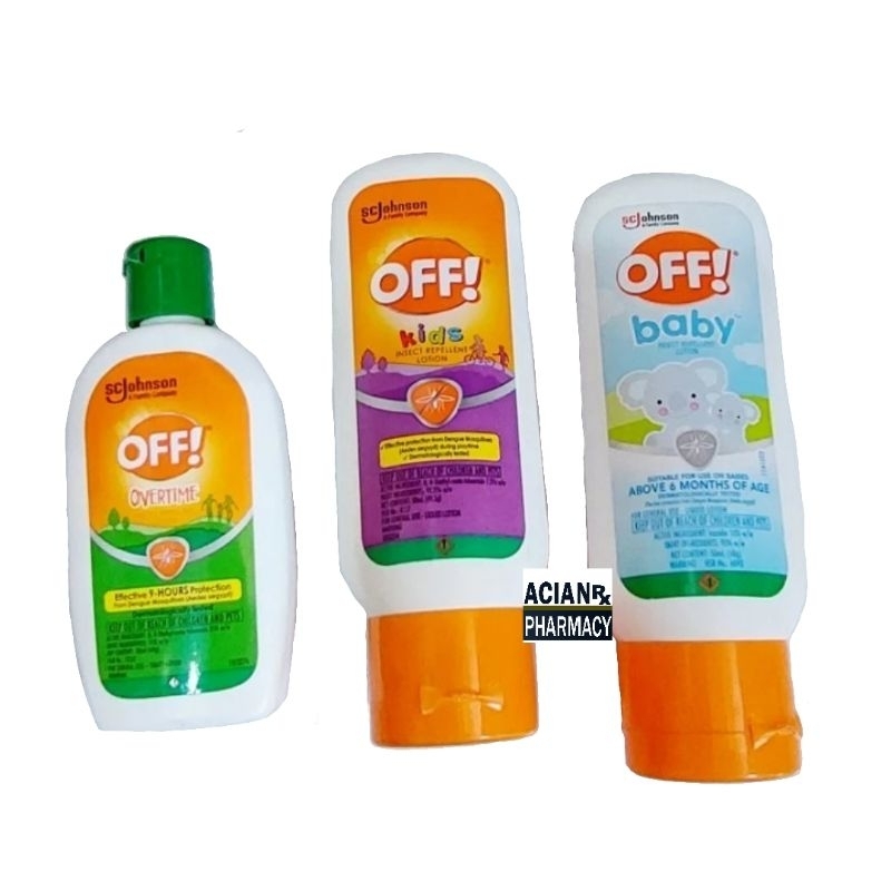 OFF Lotion 50ml for adults, kids, & babies (insect repellent) Shopee