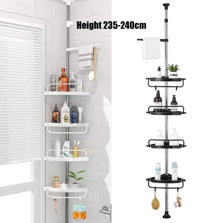 SOPHIA Multi Corner Shelf Bathroom Corner Pole Caddy Shower Organizer