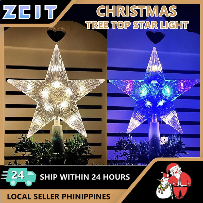 Christmas Tree Star Topper Lights 16/22cm Decorations for Christmas