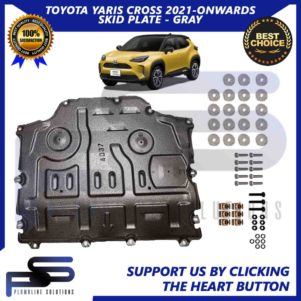 Toyota Yaris Cross Car Skid Plate Gray 2021 ON Undercover Engine