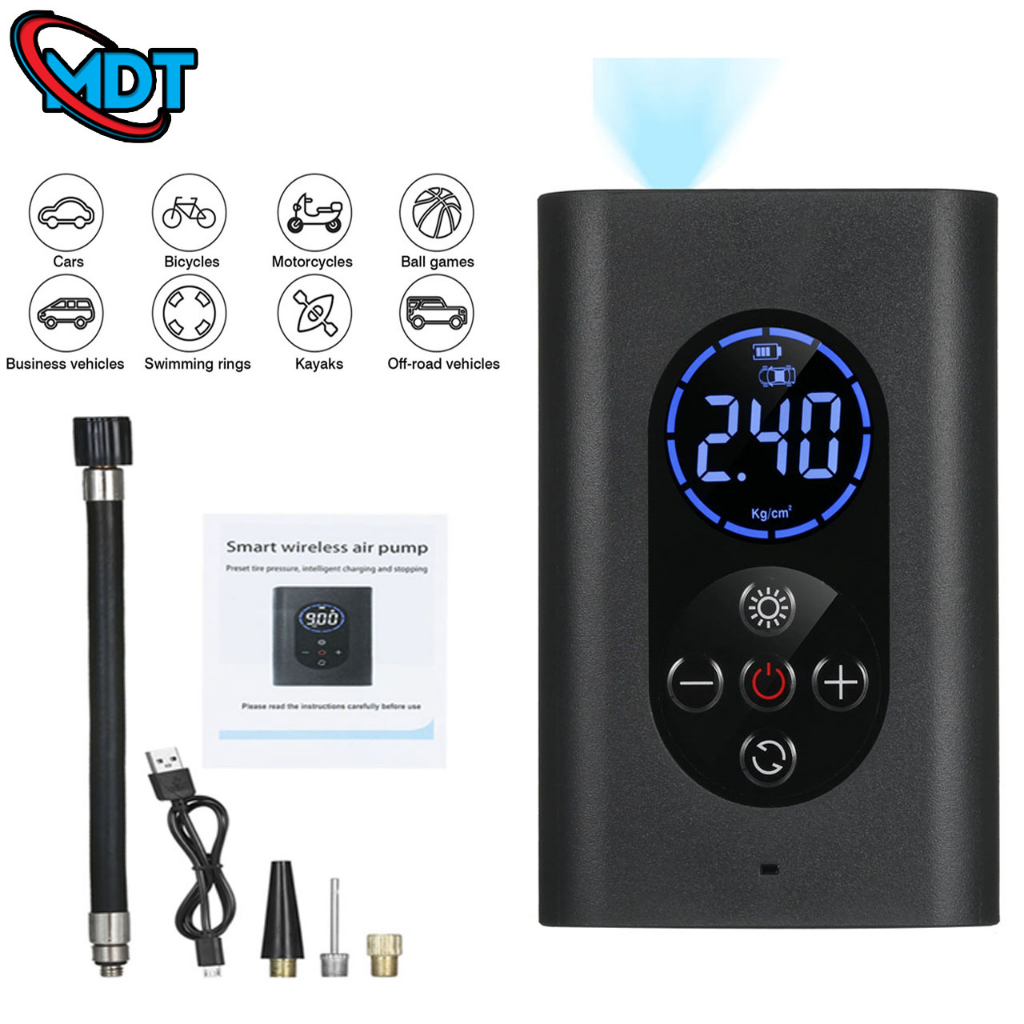 150psi Car Tyre Tire Air Inflator Pump Smart Digital Wireless