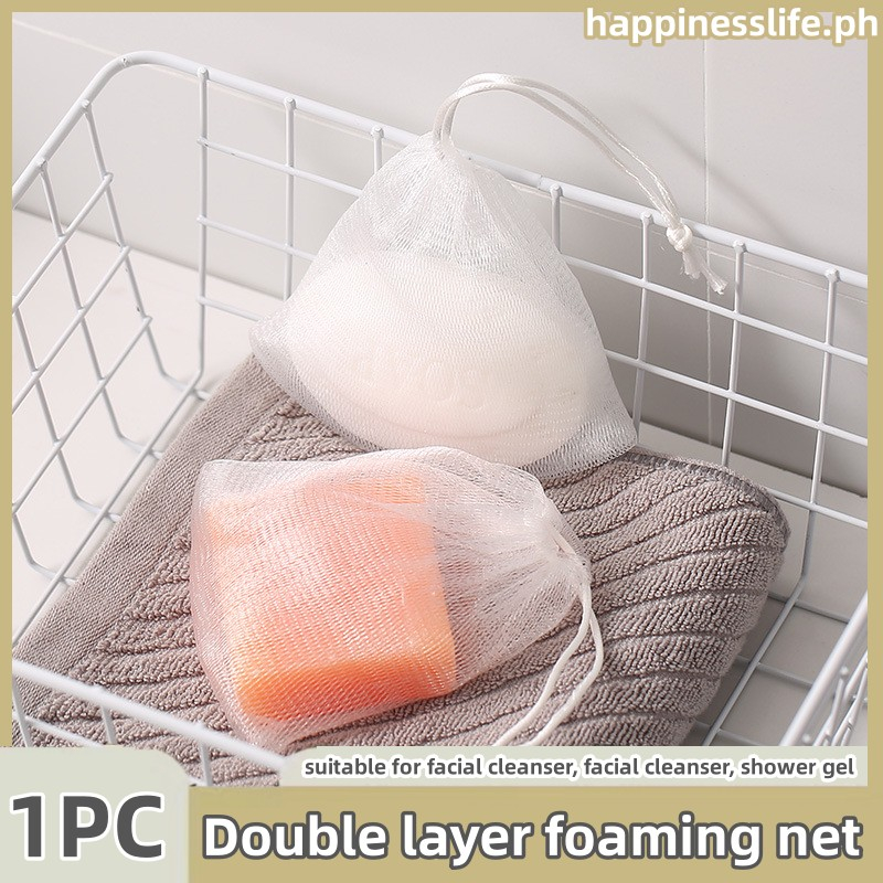 10Pcs/1PC Soap Mesh Foaming double-deck Net Bubble Mesh Bag Hand Soap ...