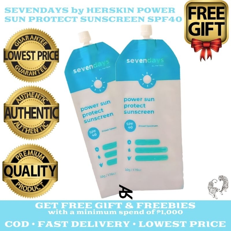 Orig Sevendays By Herskin Power Sun Protect Sunscreen Spf40 Uva Uvb Protection Onhand Kath 5386