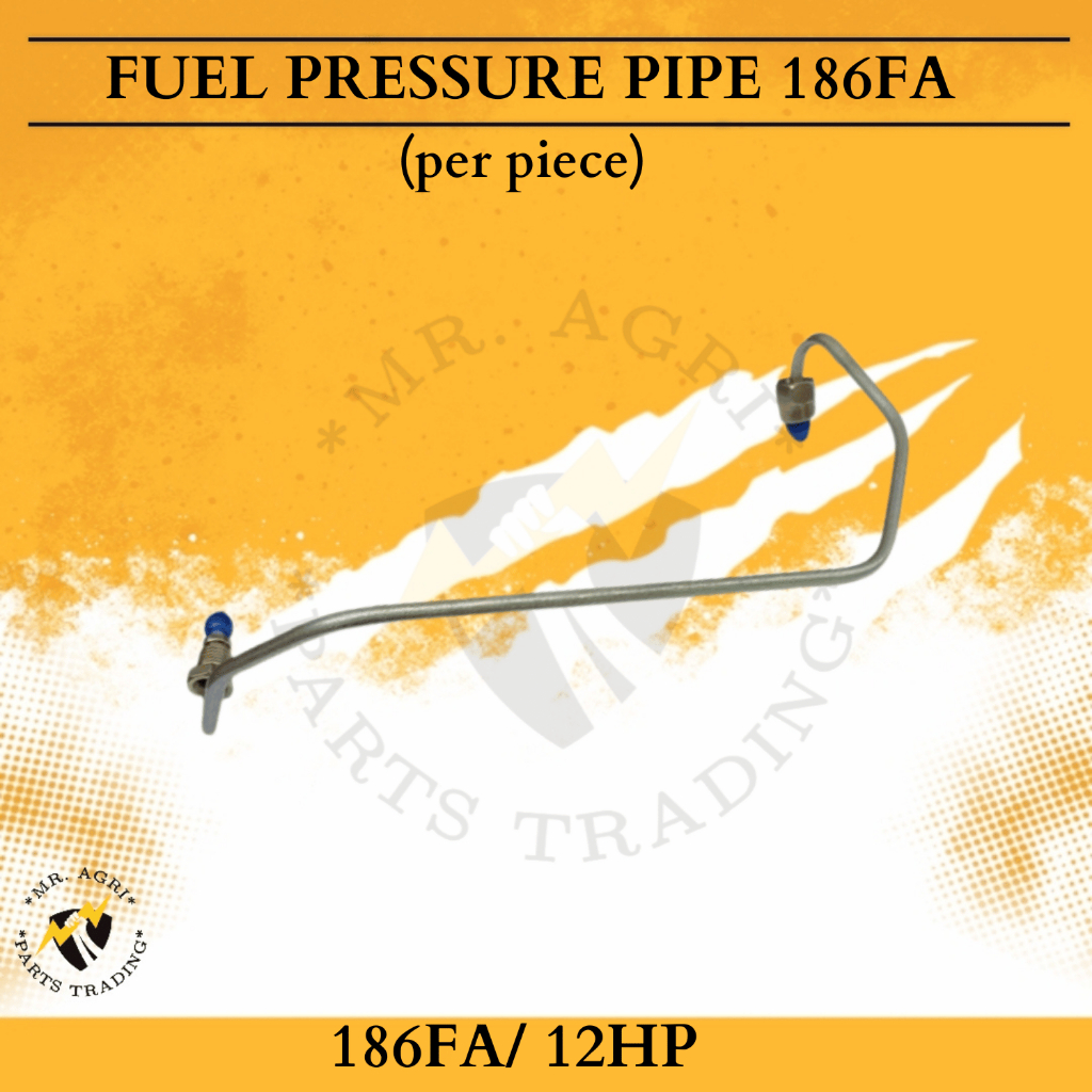 FUEL PRESSURE PIPE 186FA, 12HP / HIGH PRESSURE INJECTION PIPE Shopee