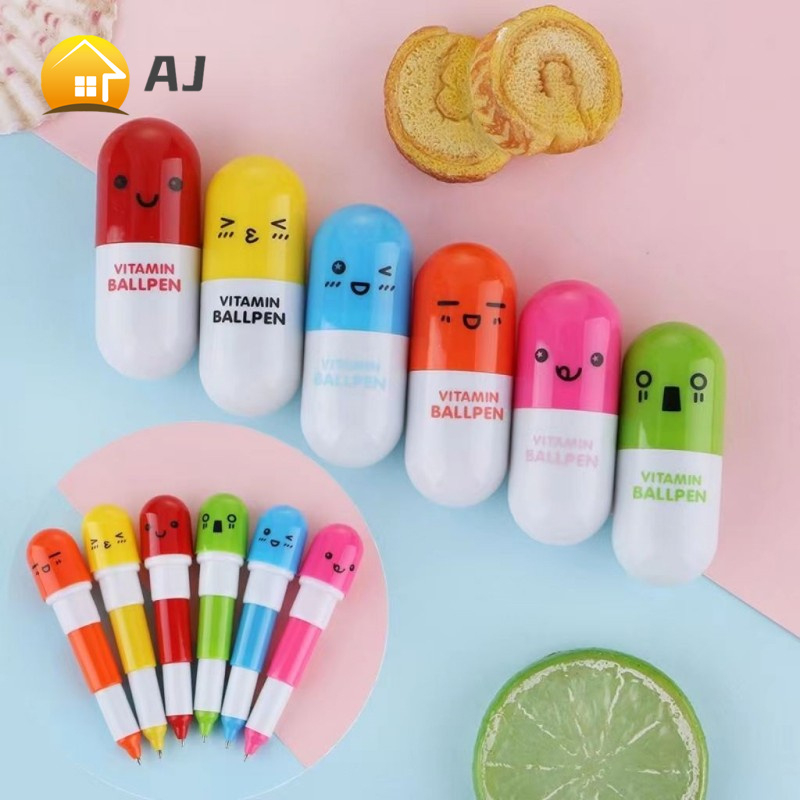 5 PCS Creative Cute Fold Pen Pills Capsule Shaped | Shopee Philippines