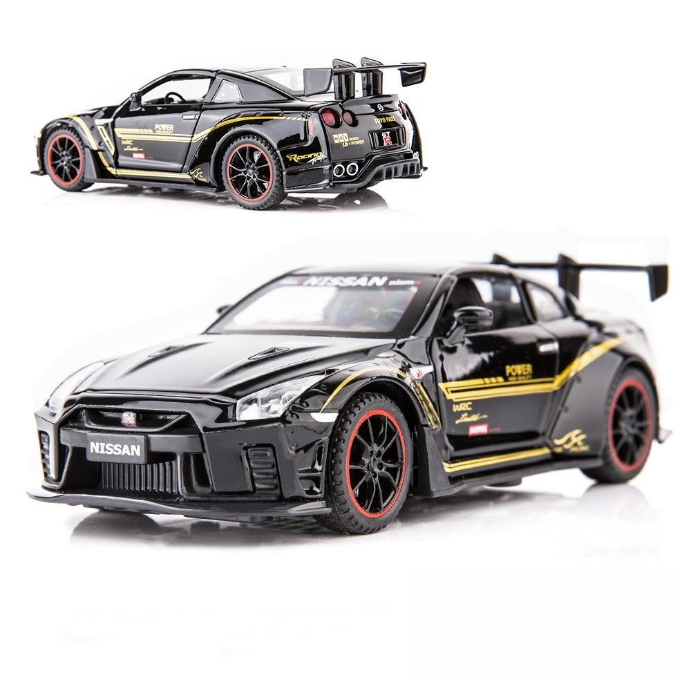 1:32 Nissan GTR R35 Modified Wide Car Models Alloy Diecast Toy Vehicle ...