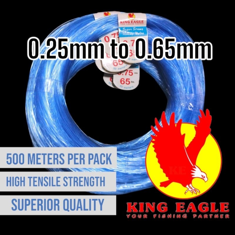 KING EAGLE MONOLINE FISHING NYLON (0.25mm to 0.65mm) Shopee Philippines