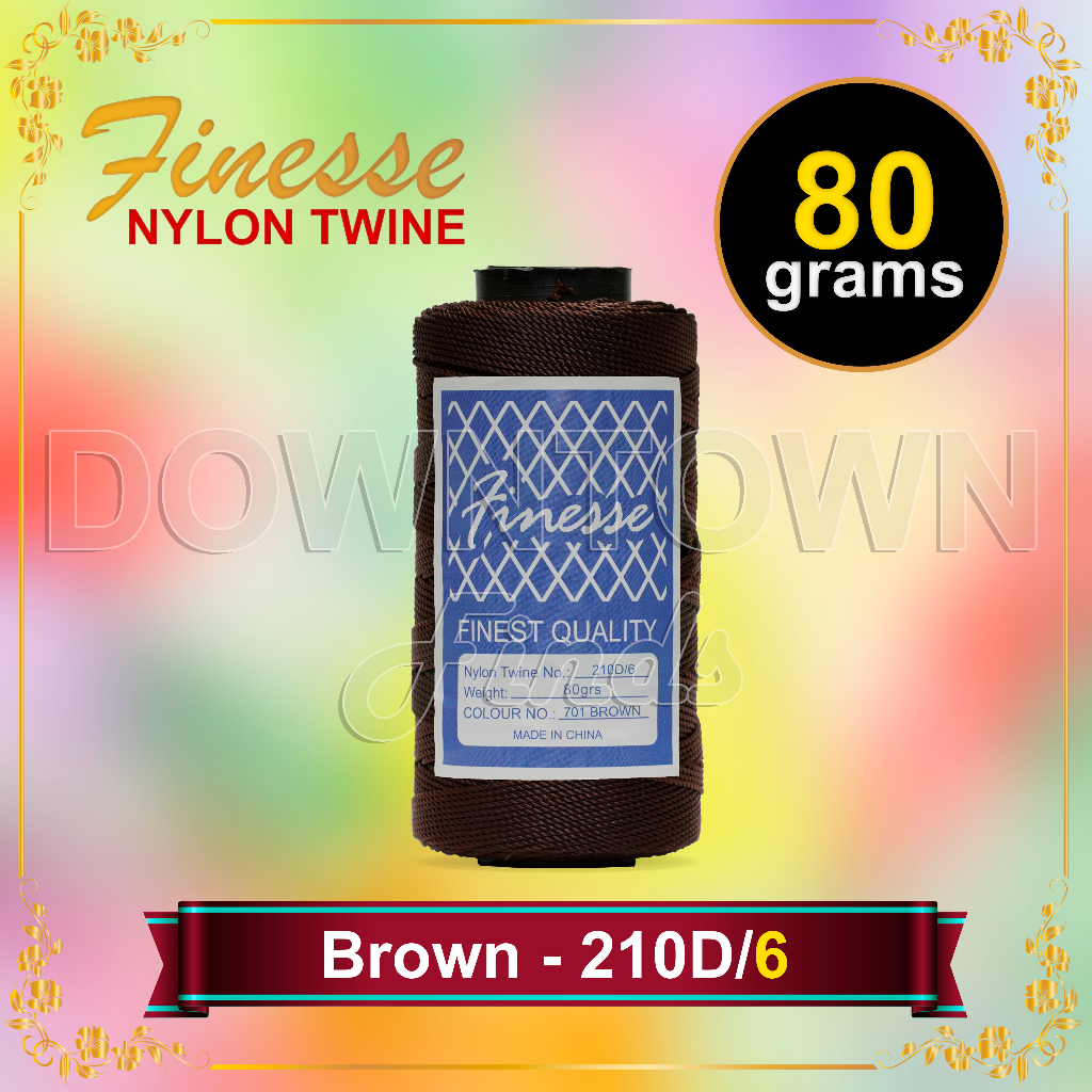 NYLON TWINE Finesse Thread 80 grams per spool (Finest Quality) | Shopee ...